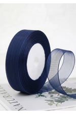 Organze Kurdele 2cm-23mt-lacivert(1111)
