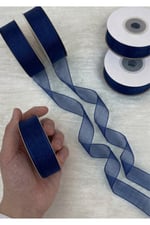 Organze Kurdele 2cm-23mt-lacivert(1111)