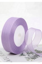 Organze Kurdele 2cm-23mt-lila(805)