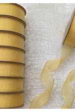 Organze Kurdele 2cm-23mt-sarı