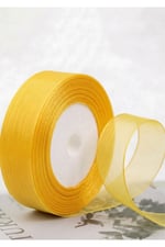Organze Kurdele 2cm-23mt-sarı