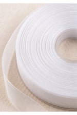 Organze Kurdele 3cm-23mt-beyaz(101)