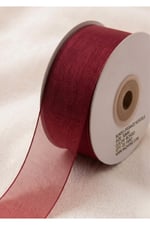 Organze Kurdele 3cm-23mt-bordo(1007)