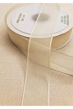 Organze Kurdele 3cm-23mt-krem(103)