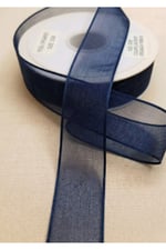 Organze Kurdele 3cm-23mt-lacivert(1111)