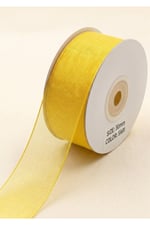 Organze Kurdele 3cm-23mt-sarı(412)