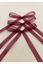 Organze Kurdele 6mm/23mt-bordo(1007)