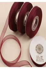 Organze Kurdele 6mm/23mt-bordo(1007)