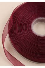 Organze Kurdele 6mm/23mt-bordo(1007)