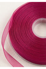 Organze Kurdele 6mm/23mt-fuşya