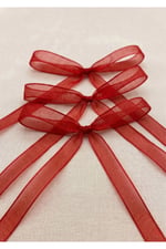 Organze Kurdele 6mm/23mt-kırmızı(1102)