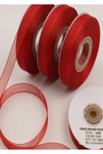 Organze Kurdele 6mm/23mt-kırmızı(1102)