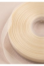 Organze Kurdele 6mm/23mt-krem(103)