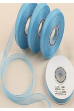 ORGANZE KURDELE 6MM/23MT-MAVİ(1206)