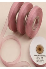Organze Kurdele 6mm/23mt-pembe(503)