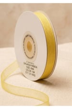 Organze Kurdele 6mm/23mt-sarı(412)