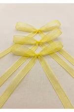 Organze Kurdele 6mm/23mt-sarı(412)