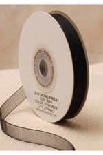 Organze Kurdele 6mm/23mt-siyah(1812)