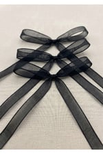 Organze Kurdele 6mm/23mt-siyah(1812)