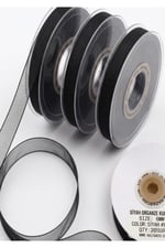 Organze Kurdele 6mm/23mt-siyah(1812)