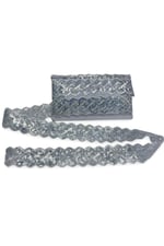 Organze Pul Dantel 13-2027 13,5mt-gümüş