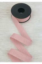 Pembe Keten Nopeli Kurdele 2,5 Cm 20 Metre, Bohça Çeyiz Özel Gün Hediye Süsleme Kurdelesi