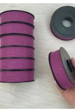 Pembe Keten Nopeli Kurdele 2,5 Cm 20 Metre, Bohça Çeyiz Özel Gün Hediye Süsleme Kurdelesi