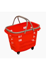 PLASTİK TEKERLEKLİ ALIŞVERİŞ SEPETİ 35LT.