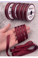 Saten Biye 2cm- 25mt-bordo