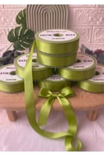 Saten Biye 2cm- 25mt- Çağla Yeşil