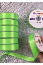 Saten Biye 2cm- 25mt- Fosforlu Yeşil