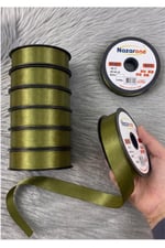 Saten Biye 2cm- 25mt- Haki