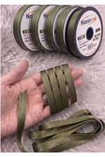 Saten Biye 2cm- 25mt- Haki