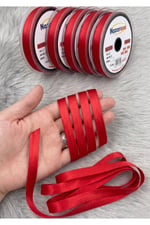 Saten Biye 2cm- 25mt- Kırmızı