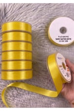 Saten Biye 2cm- 25mt- Koyu Sarı