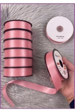 Saten Biye 2cm- 25mt- Pembe
