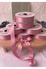 Saten Biye 2cm- 25mt- Pembe