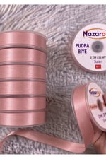 Saten Biye 2cm- 25mt- Pudra