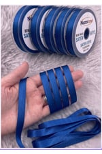 Saten Biye 2cm- 25mt- Sax Mavi