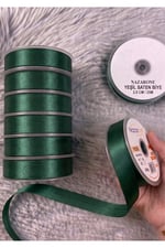 Saten Biye 2cm- 25mt- Yeşil