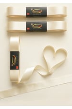 Saten Kurdele 1cm-10mt-krem(103)