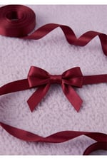 Saten Kurdele 2cm-10mt-bordo(1007)