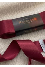Saten Kurdele 2cm-10mt-bordo(1007)