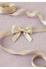 Saten Kurdele 2cm-10mt-krem(103)
