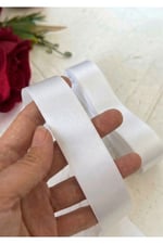 Saten Kurdele 3cm-10mt-beyaz(101)
