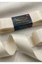 Saten Kurdele 3cm-10mt-krem(103)