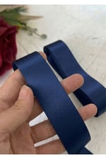 Saten Kurdele 3cm-10mt-lacivert(1111)