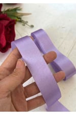Saten Kurdele 3cm-10mt-lila(805)