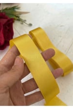 Saten Kurdele 3cm-10mt-sarı(412)