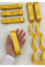 Saten Kurdele 3cm-10mt-sarı(412)